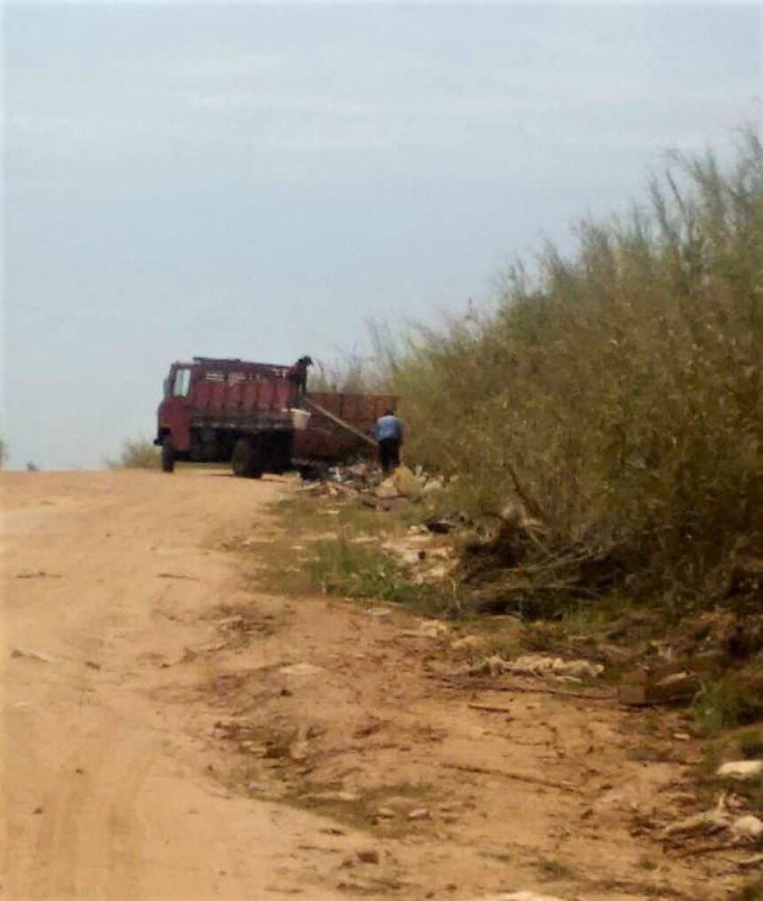 Polícia Municipal faz novo flagrante de descarte irregular de lixo