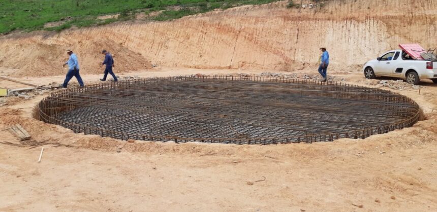 Avançam obras de construção da caixa d’água do Bela Vista