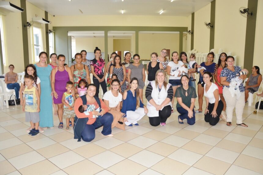 Gestantes fazem book fotográfico em encontro oferecido pela Secretaria de Saúde