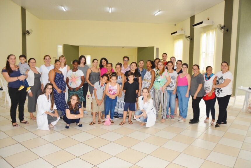 Gestantes participam do último encontro de 2019