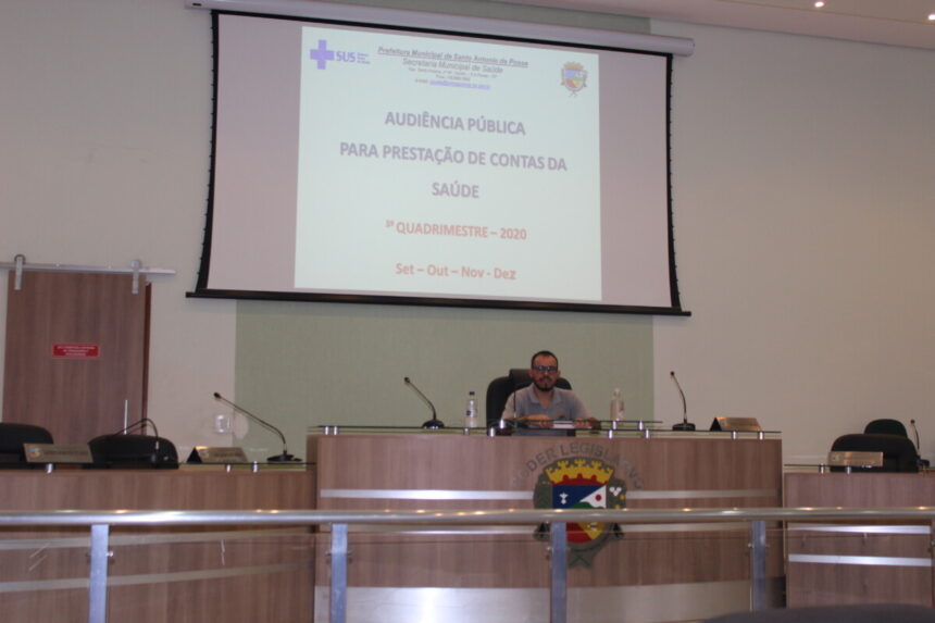 Saúde realiza prestação de contas do 3º Quadrimestre de 2020 em Audiência Pública