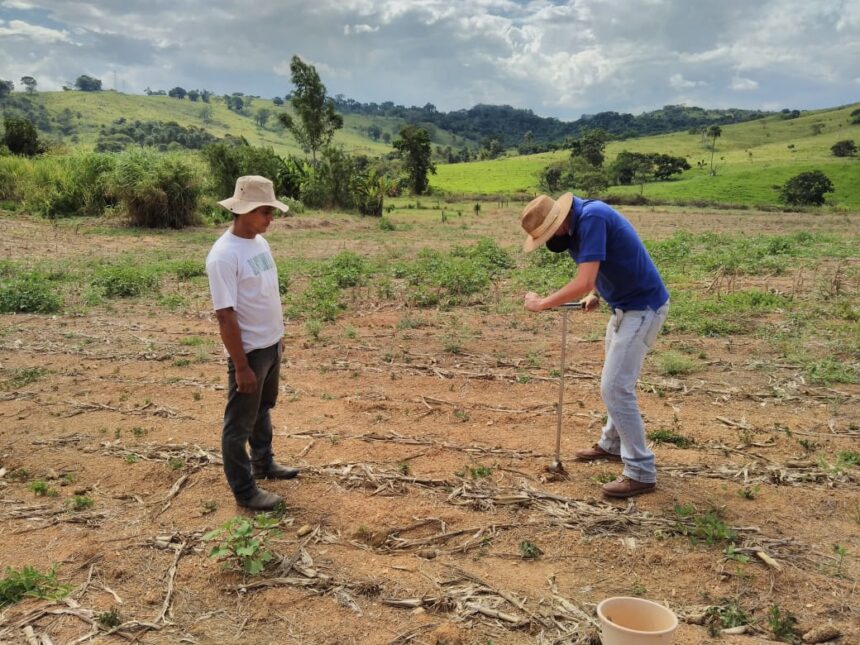 Orientação e acompanhamento na análise do solo