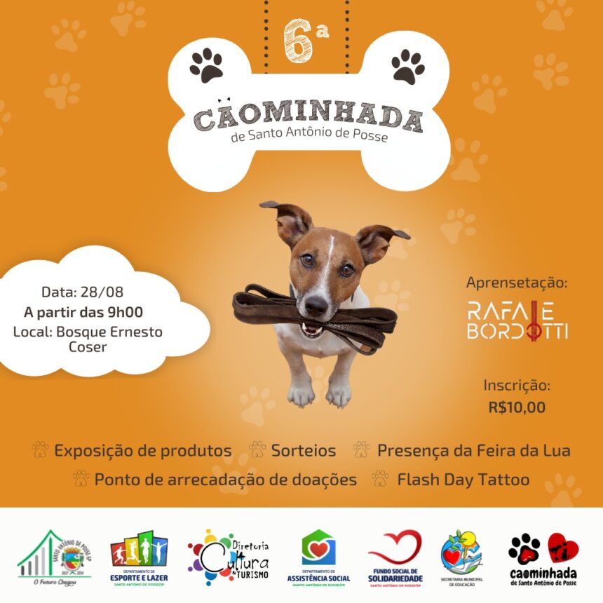 6ª Cãominhada de Santo Antônio de Posse acontece neste domingo, 28
