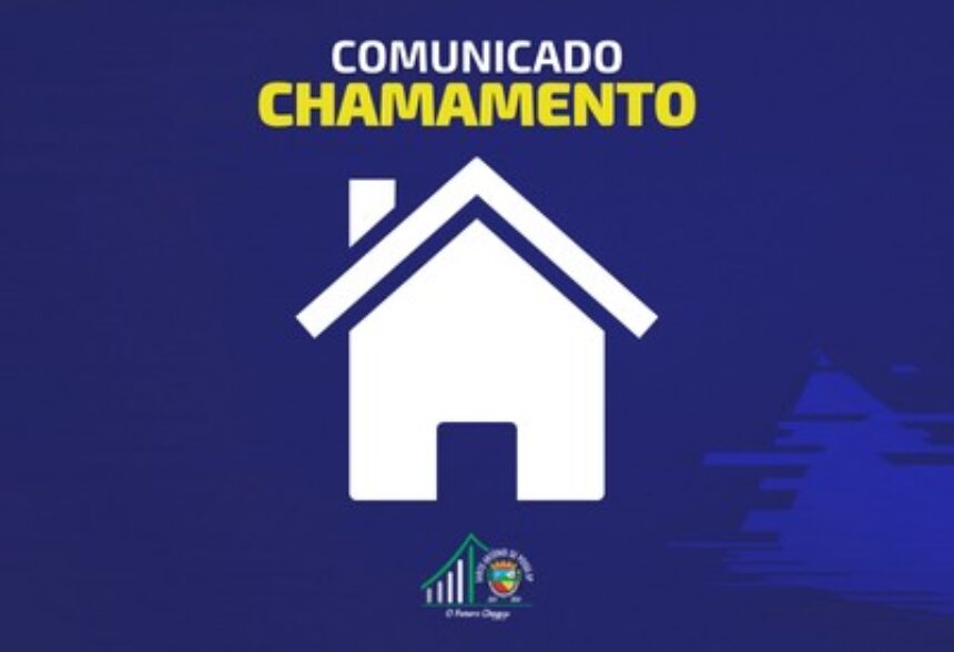 Chamamento para atualização do Cadastro das Pessoas sorteadas nas Habitações do Residencial Prefeito Adalberto Bergo