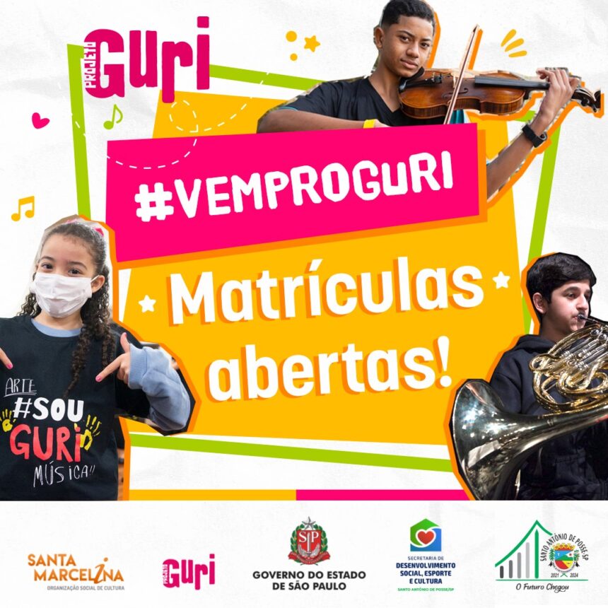 Projeto Guri está com matrículas abertas