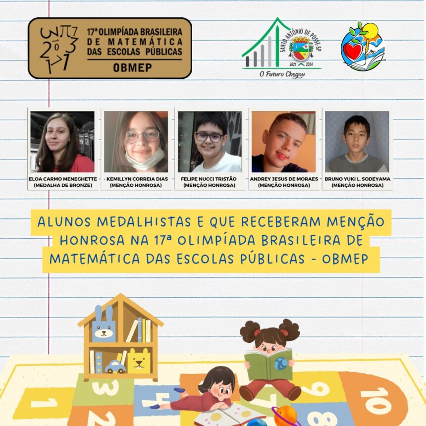 Alunos possenses são premiados na 17ª OBMEP