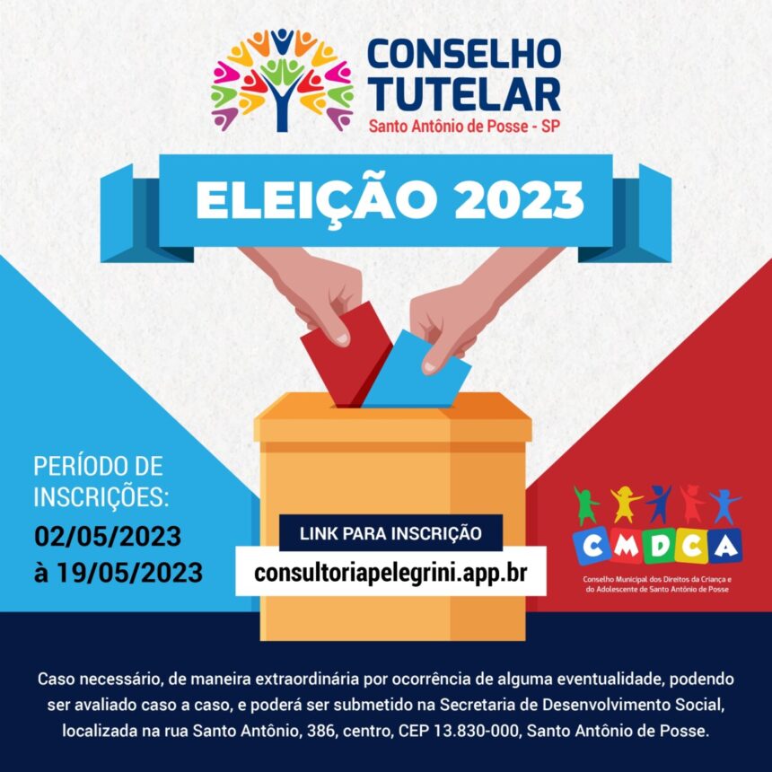 Eleição dos membros do Conselho Tutelar para o quadriênio 2024/2027