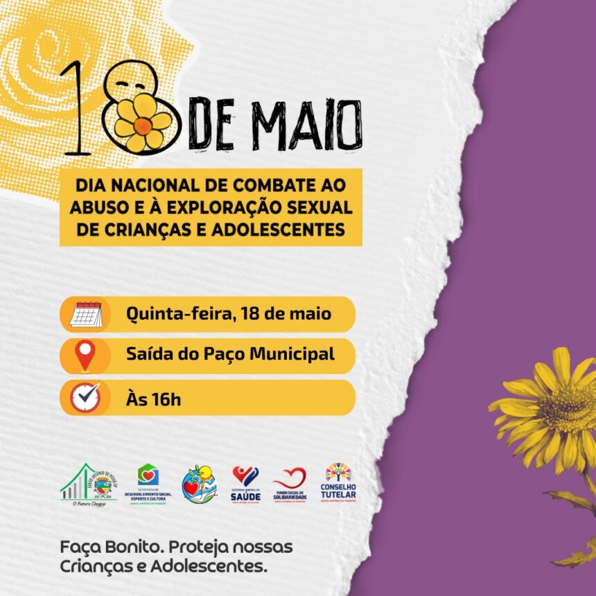 Prefeitura promove marcha para conscientizar sobre o combate ao abuso e a exploração sexual de crianças e adolescentes