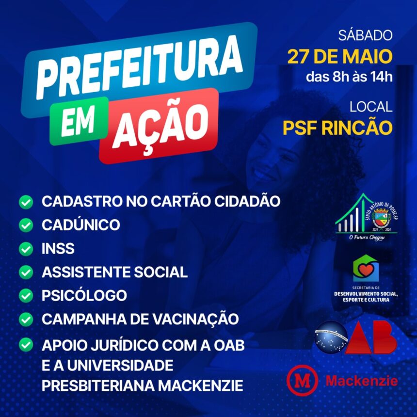 Prefeitura em Ação leva diversos serviços para o bairro Rincão