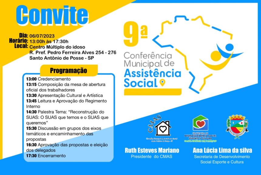 9ª Conferência Municipal de Assistência Social