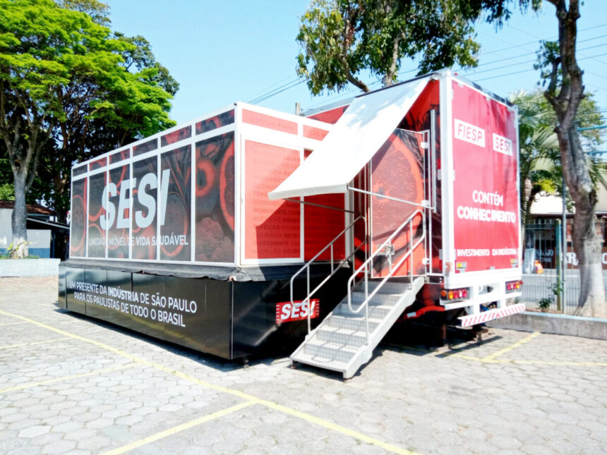 Santo Antônio de Posse recebe cursos de alimentação da Unidade Móvel de Vida Saudável do SESI-SP