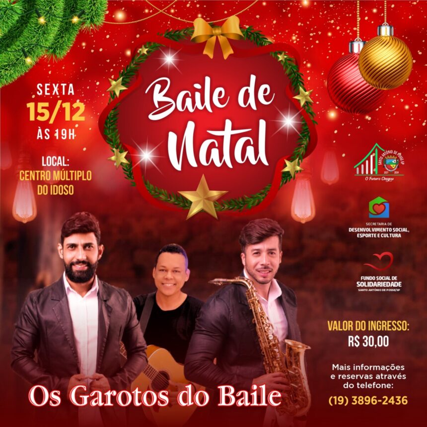 Vem aí o Baile de Natal