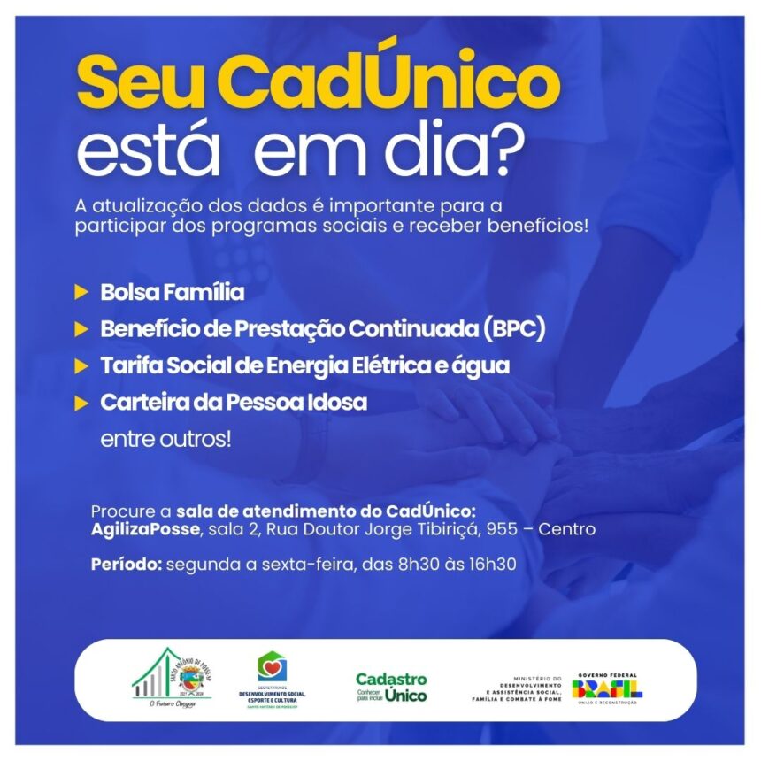 Mantenha seu Cadastro Único em dia