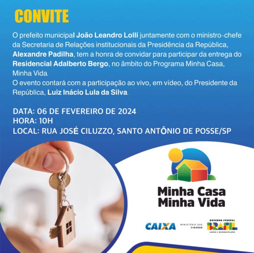 Inauguração dos 144 apartamentos do Residencial Pref. Adalberto Bergo