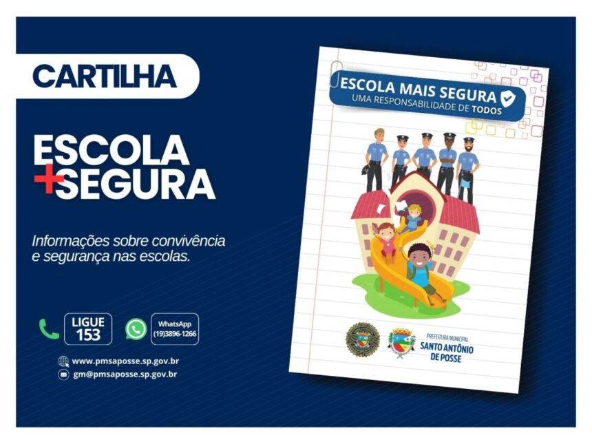 Alunos da rede pública recebem cartilha de segurança na volta às aulas