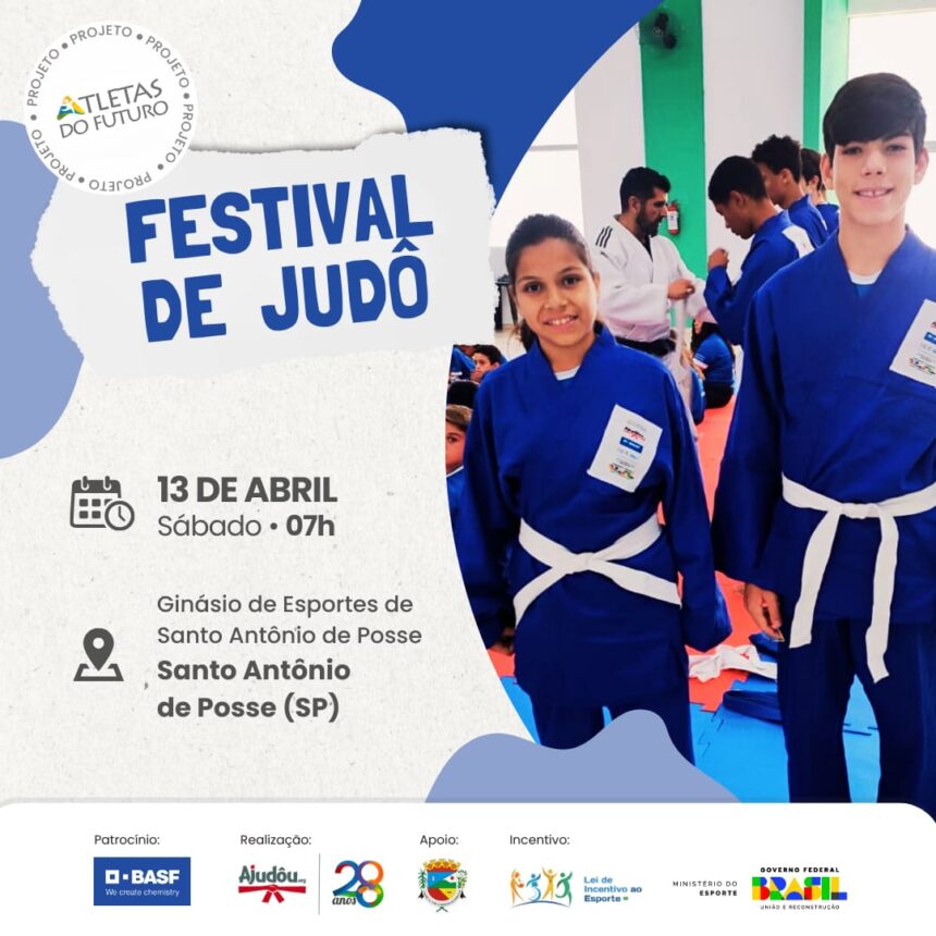 I Festival de Judô acontece neste sábado, 13 de abril